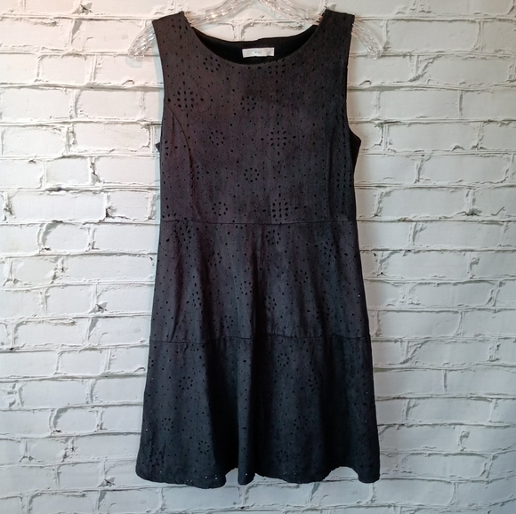 RIPE Sleeveless Laser Cut Little Black Dress S-M - Picture 3 of 8